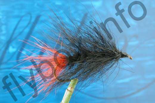 Fish4Flies Hairy All Black Woolly Worm